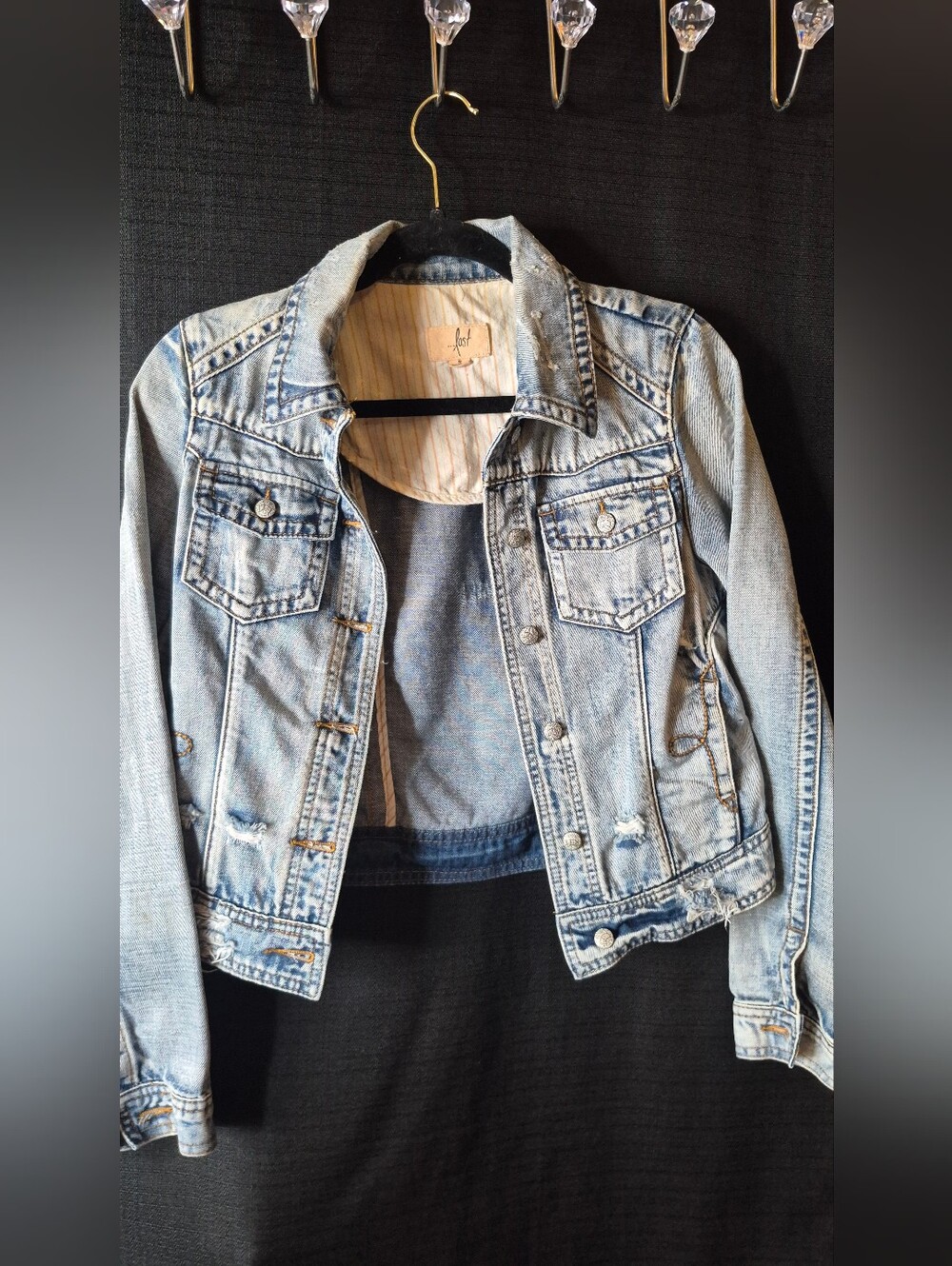 Lost Light Blue Washed Denim Jacket